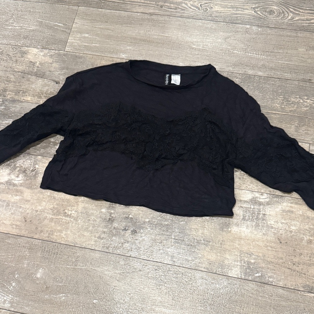 Black Lace Women's Top